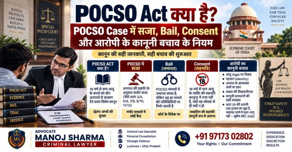 POCSO Act Case में Bail और Legal Defence की जानकारी
