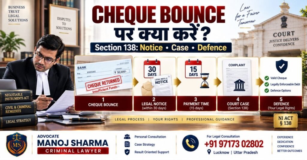 Cheque Bounce Section 138 NI Act Legal Notice and Case Process