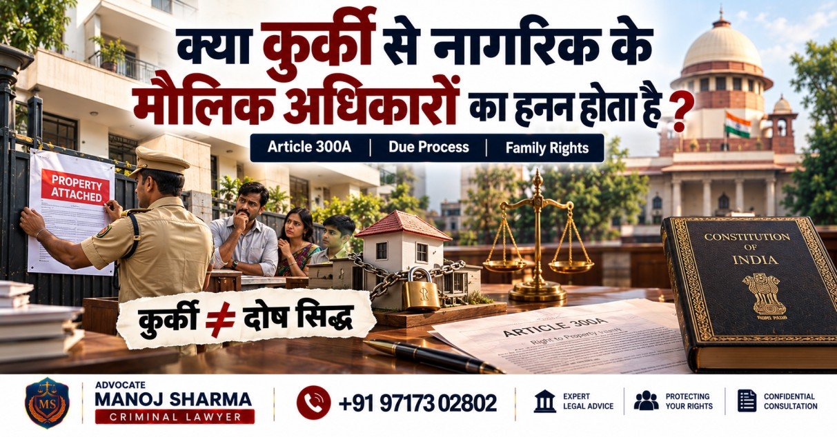 क्या कुर्की से नागरिक के मौलिक अधिकारों का हनन होता है?